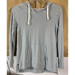 Free Fly Hoodie Sweatshirt Women's S Blue Bamboo Soft Stretch Drawstring Comfort